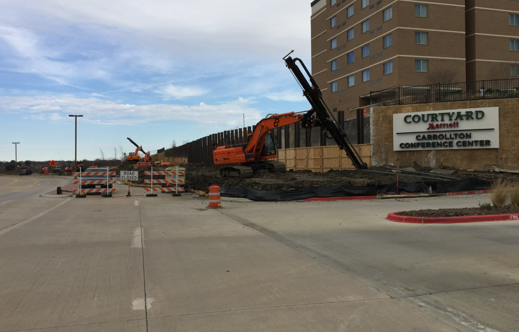 Courtyard by Marriott Wall Stabilization & Replacement, Carrollton, Texas