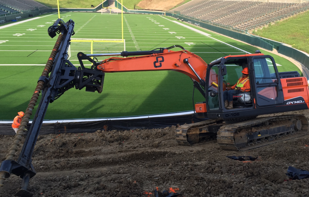 Grand Prairie HS, Gopher Warrior Bowl Slope Repairs, Grand Prairie, Texas