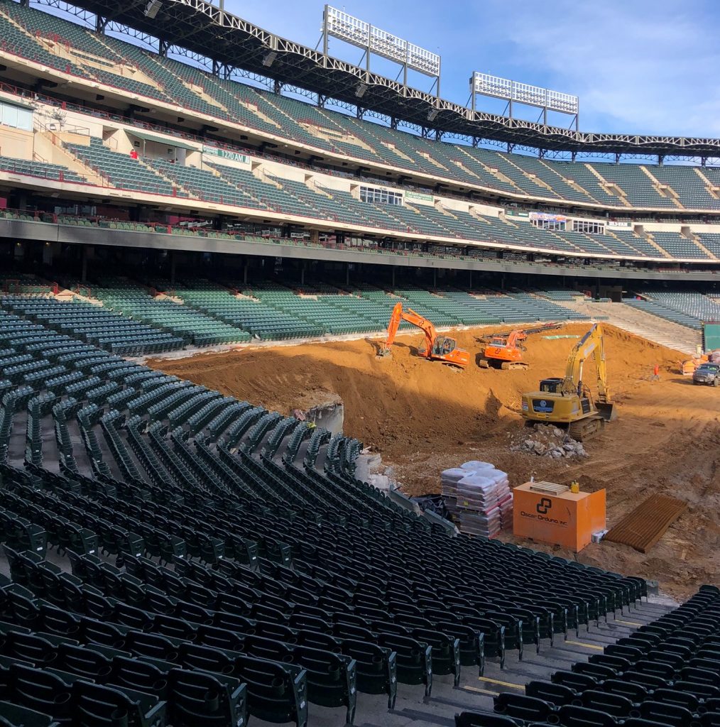 Texas Rangers Stadium Permanent Soil Nail Wall Oscar Orduno Arlington Texas